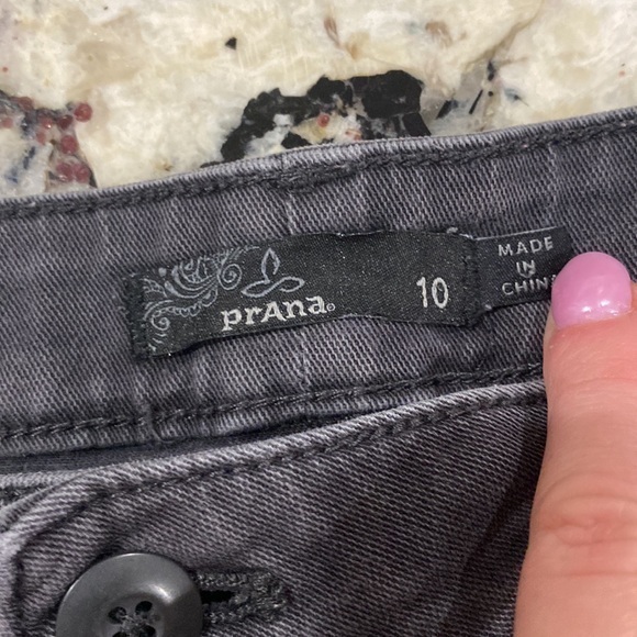 Prana Dark Grey Jeans- size 10 - Picture 4 of 7